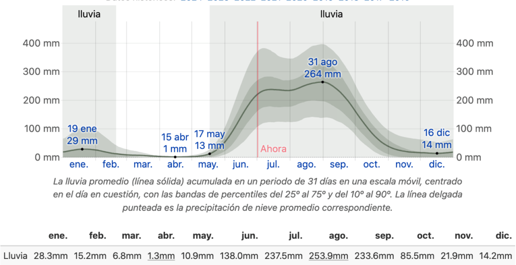 Patrones de Precipitación en Puerto Vallarta 2024