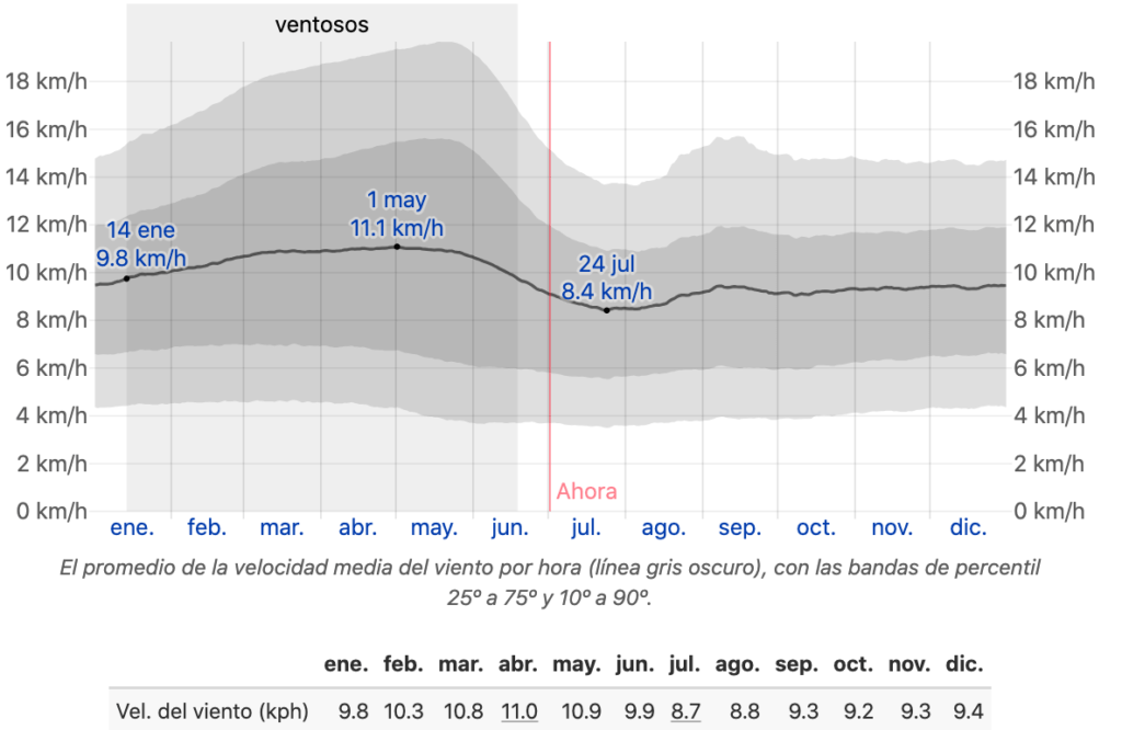 Patrones de Velocidad del Viento en Puerto Vallarta 2024