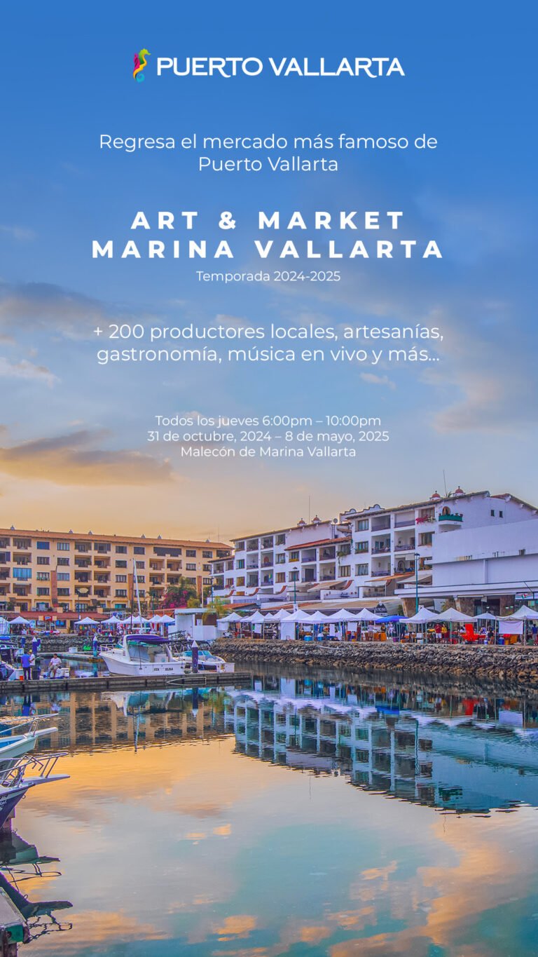 Descubre el Art & Market Marina Vallarta 2024-2025, el mercado nocturno con más de 200 productores locales. Artesanía, gastronomía y entretenimiento en Puerto Vallarta.