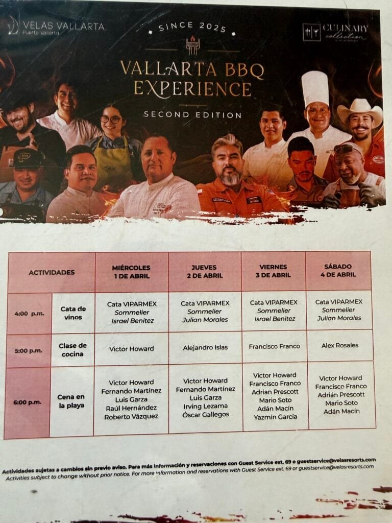 Vallarta BBQ Experience 2026: El festival que encendió la bahía 1 Calendario de actividades y chefs invitados para la Vallarta BBQ Experience 2026.